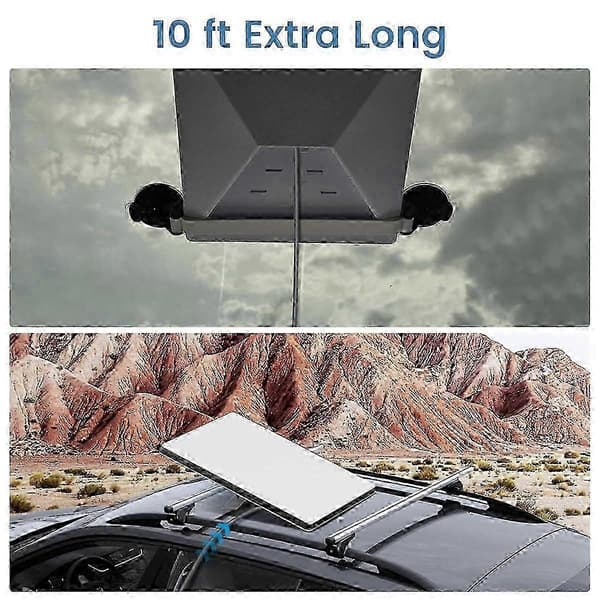 Billader egnet for Starlink Mini strømkabel, 12V-48V adapter med USB C-ladeport og LED-voltmeter