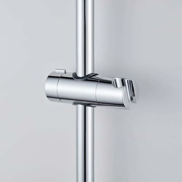 Baderomsdusjhodeholder. Justerbar dusjhodeklemme. Krom