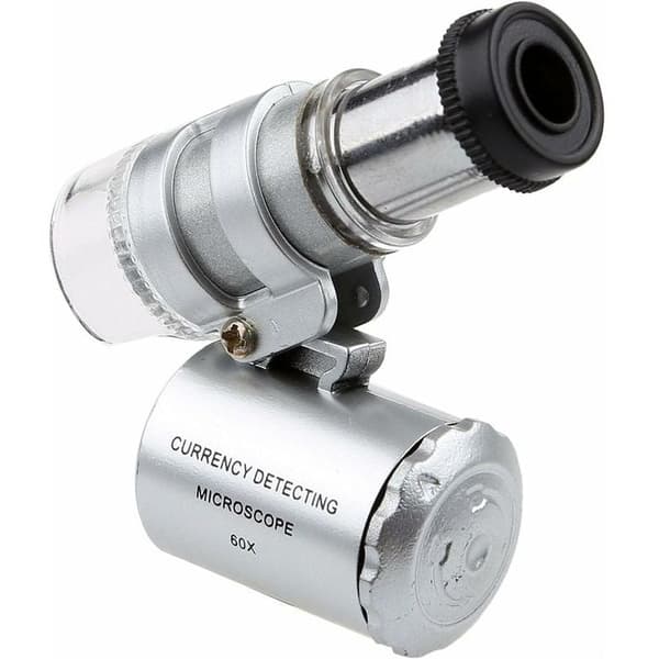 AIMOONSA 60X Mini UV LED-lupe for gullsmeder