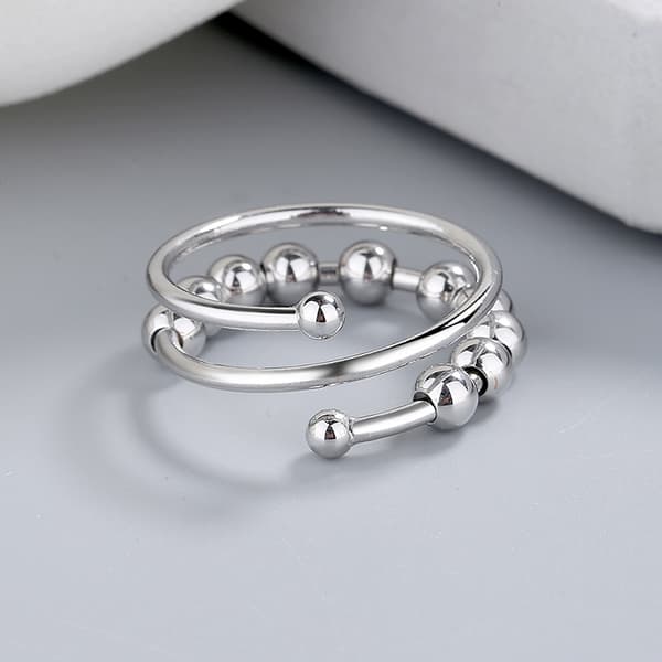 Justerbar Antistressring i Kobber, 4-pak