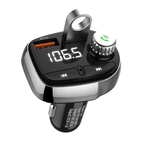 Bil MP3-spiller Bluetooth Bilsett FM-sender Håndsfritt Oppringing Dobbel USB Billader