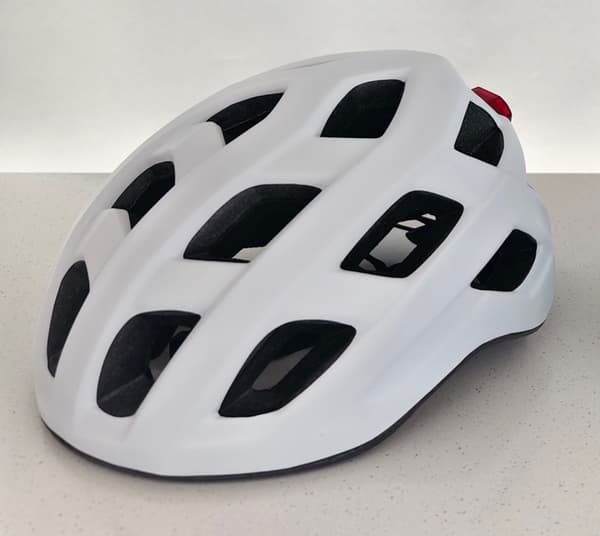 Cykelhjelm voksen med lys hvid M