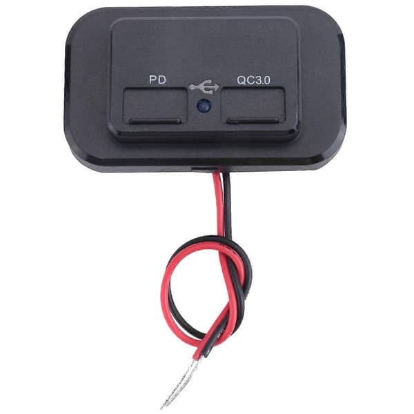 USB+PD Biloplader Stik 12V/24V USB Opladningssplitter Strømadapter