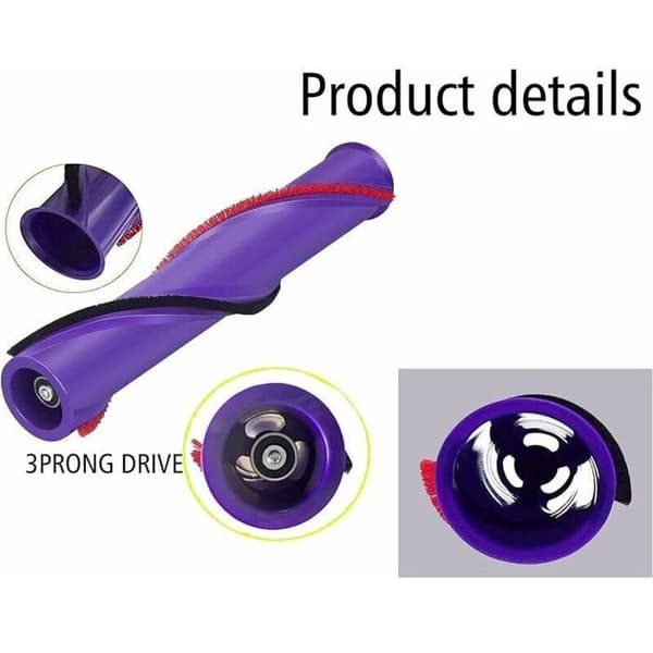 Rullebørste til Dyson V10, Erstatningsbørste til Dyson V10, Erstatningsbørste til tæpperens til Dyson V1 Etiket