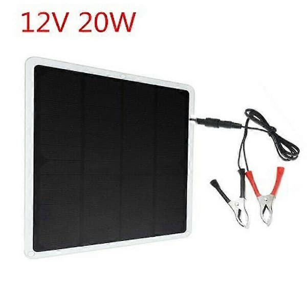 20w Solpanel Solcellsmodul Laddare Usb Solladdare Bil 12v/5v