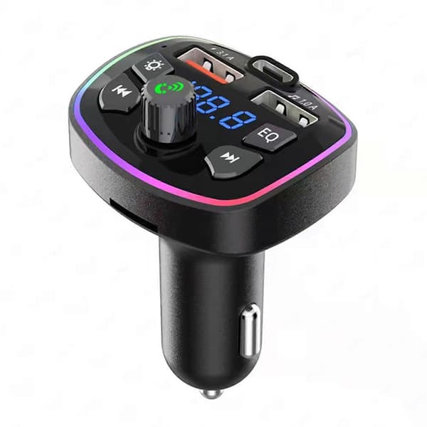 Biltransmitter Billader Bluetooth-kompatibel Fm Dobbel USB-port PD-lading