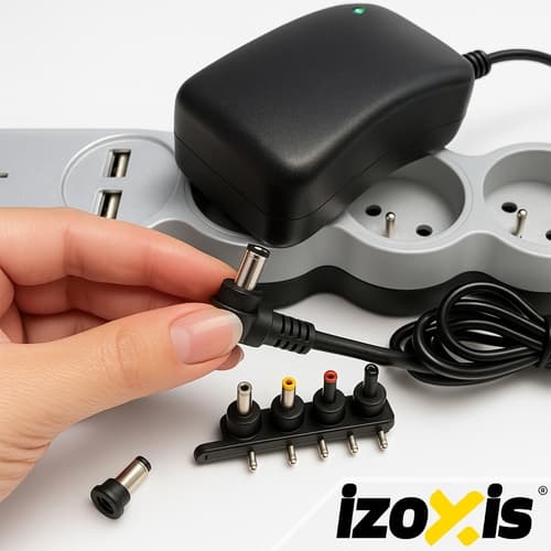 6-i-1 Strømadapter Universal - 3-12V 30W