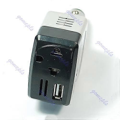 Ny Bil Auto Oplader Adapter DC 12v Til AC Konverter 220v Oplader Strøm Med USB