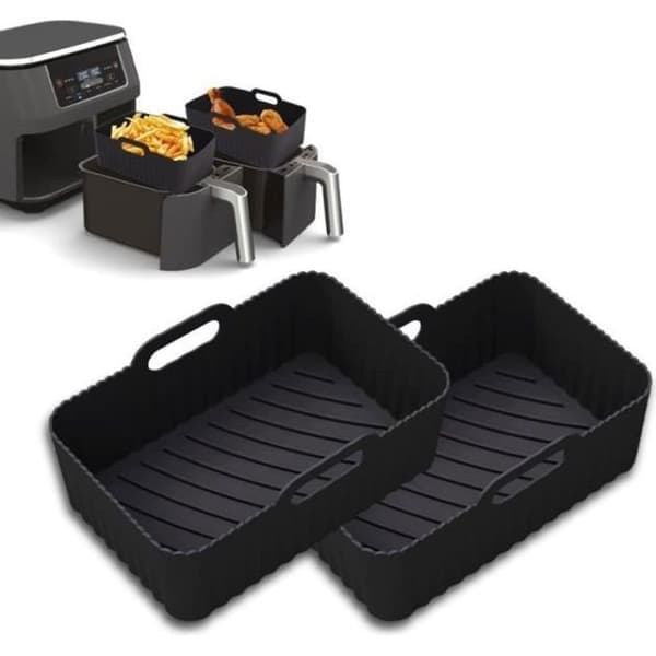 Tilbehørspakke til airfryerform til Ninja Foodi AF400EU AF300EU 9,5 l, silikonegryde til airfryer