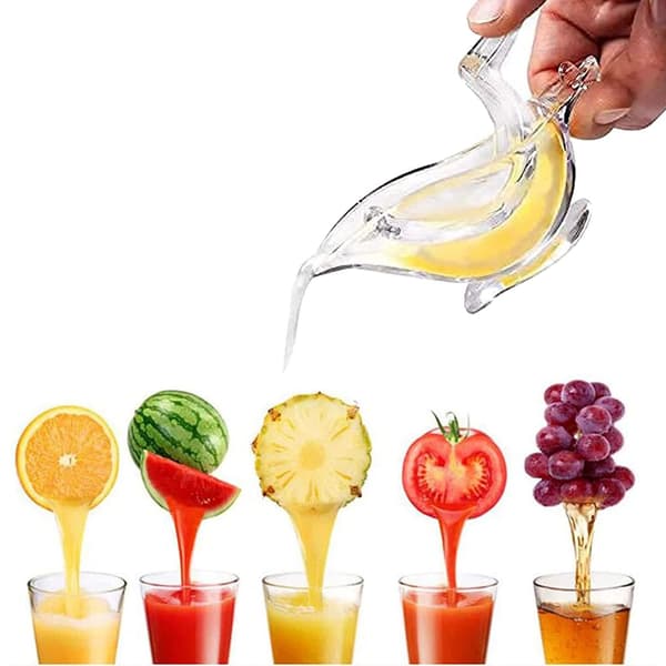 Bærbar manuel citronpresser Gennemsigtig citronpresser - 4 stk.