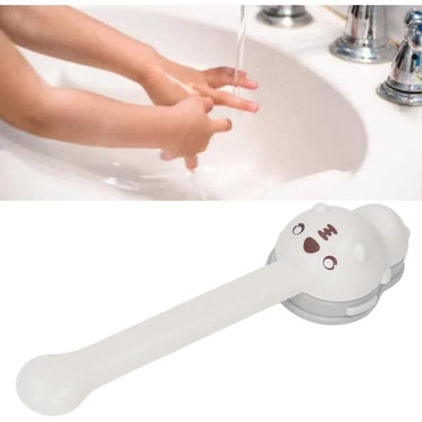 Kranforlenger for barn, myk silikon, sprutsikker, universell vaskforlenger