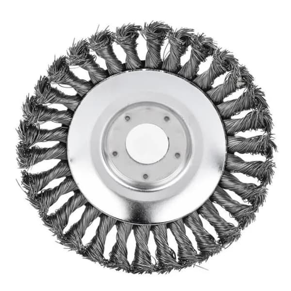 Trimmerblad i rustfritt stål - 200 mm diameter, 20 cm (8 tommer) vridd trådhjul med 25 hull [Skivetype]
