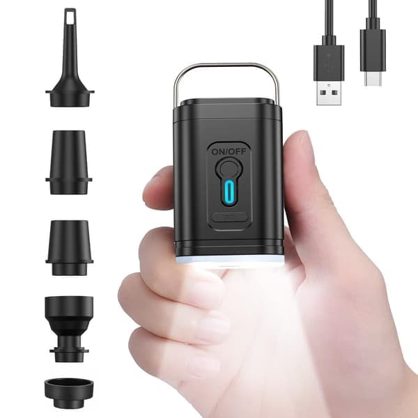 Electric SUP Pump, Rechargeable, 15600 mAh, Air Pump with 15600 mAh Rechargeable Battery, Automatic Shut-off for SUP Boards