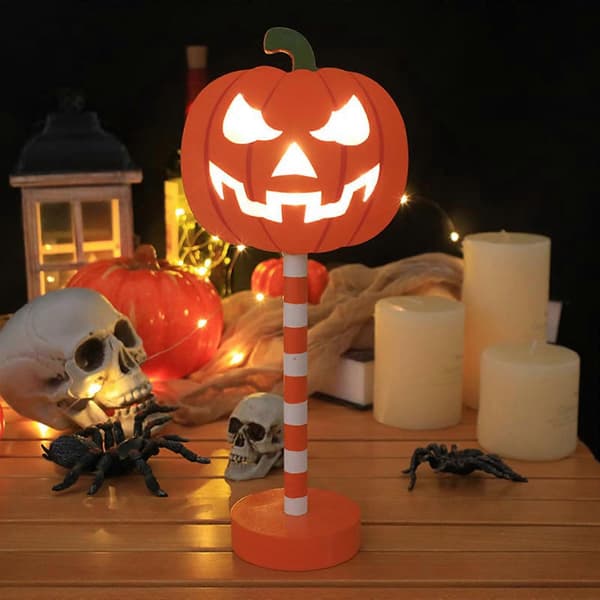 Jack-O'-Lantern Hagestake Halloween Dekorasjon 100% Helt Ny