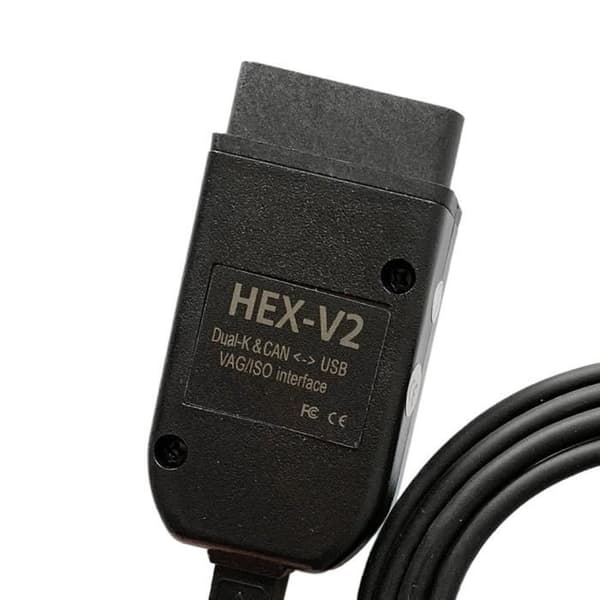Diagnosekabel - OUTAD - VCDS HEX V2 - Kompatibel med VW, Audi, Seat, Skoda - Version 20.4.1 - Sort