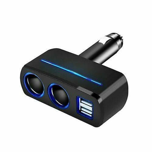 Billader Sigarettenner Dobbel Strømadapter Socket Splitter Dobbel USB Aus
