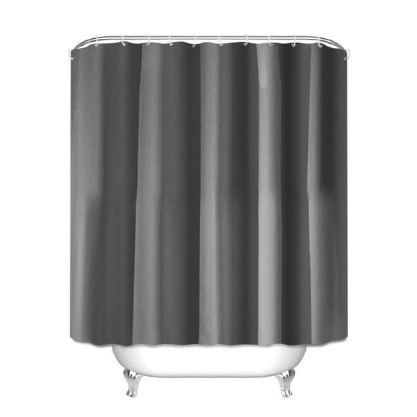 Vanntett dusjforheng i polyester, baderomsgardin - Grå, 180*180cm, 1 stk