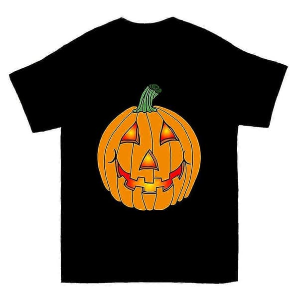 Glødende Glad Græskar Lanterne T-shirt