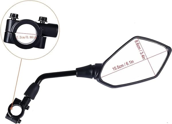 Universal Motorcycle Rearview Mirrors - Side Mirror - Mirror