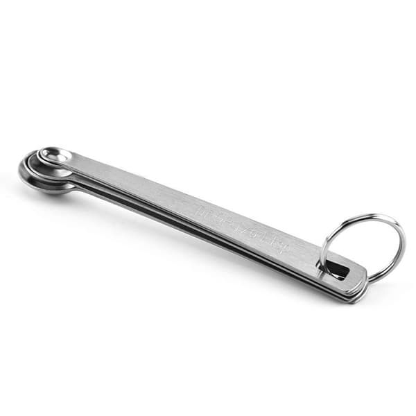 Mini Måleskeer i Rustfrit Stål - 5 Dele Køkkenredskab til Nøjagtig Måling