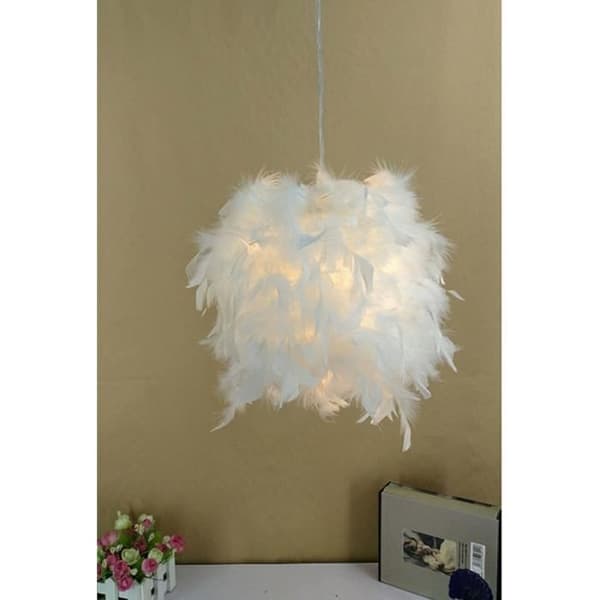 White Feather Pendant Lamp - EXBON - E27 40W - diameter 22cm - for outdoor office
