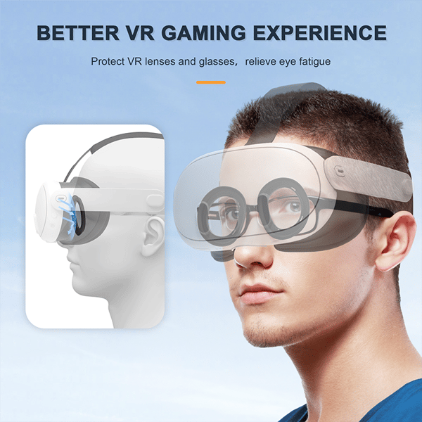 Transparent Meta Quest 3 Prescription Lens Frame (Self-supplied lenses required)