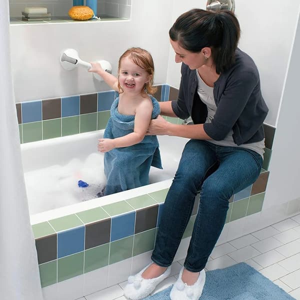 Helping Handle for Bathroom - Wall Mounted with Suction Cup