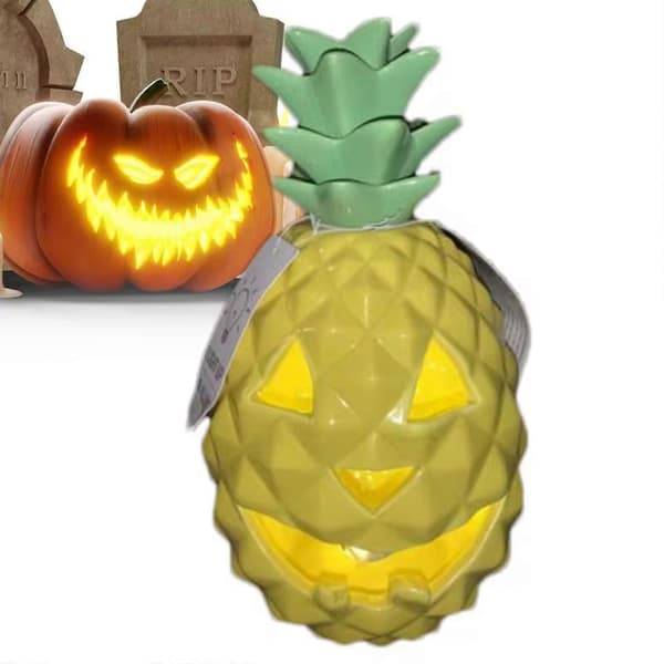 50% rabatt keramisk opplyst Halloween-gresskar, Halloween-festdekorasjon
