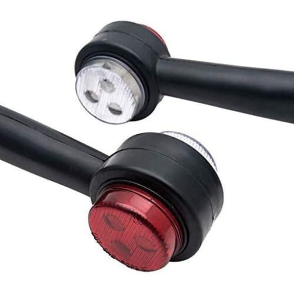 Sæt med 2 12V LED 20cm sidemarkeringslygter til lastbilanhænger