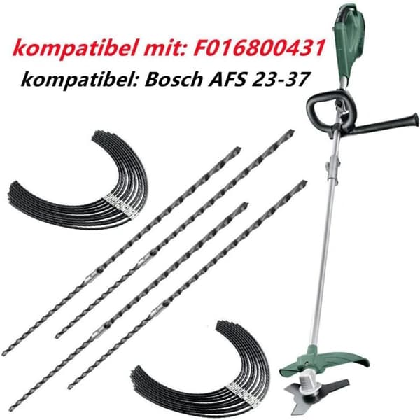 10-pakning ekstra sterke tråder F016800431 for AFS 23-37 gresstrimmer spoler av tråd for AFS 23-37 gresstrimmer, 37x3,5 mm