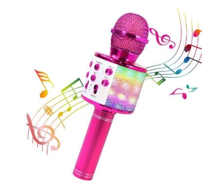 2023 Karaoke Bluetooth trådløs mikrofon, barn voksen mikrofon, 5 stemmeskifter