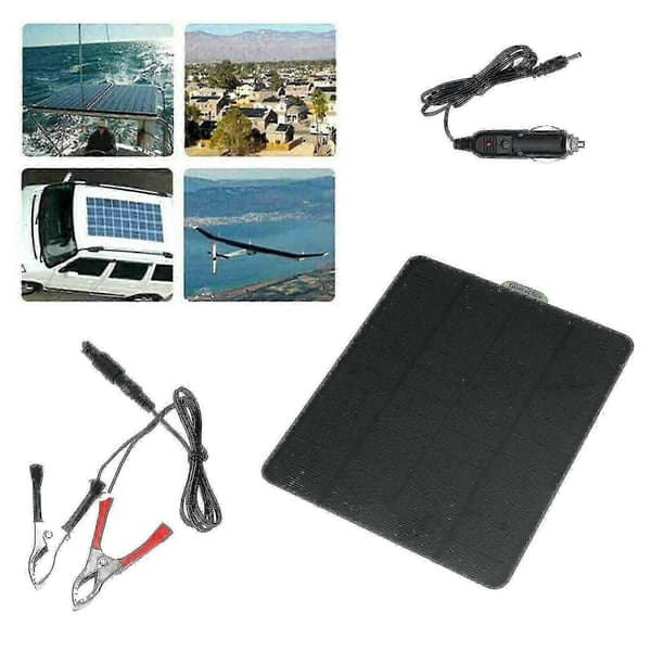 20w solcellepanel 12v vedlikeholdslader-sett for båt, bil, RV - Batterilader