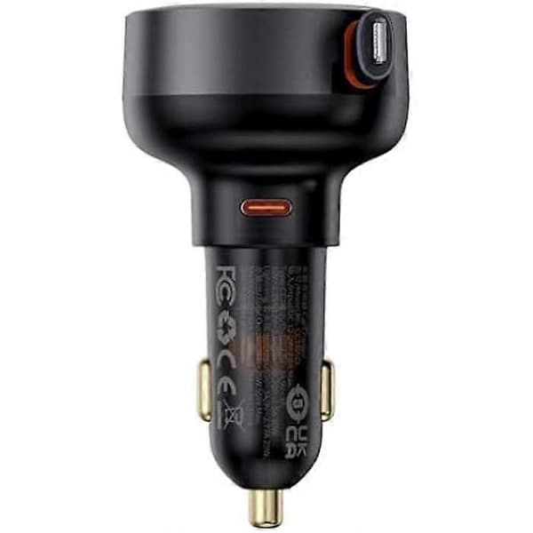 Biloplader - BASEUS - Enjoyment Pro - Lightning-kabel inkluderet - 55W - Sort