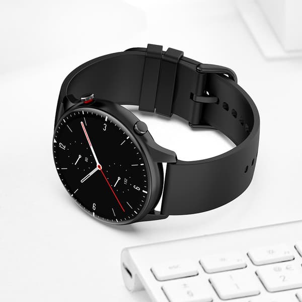 20 mm silikoneurrem til Huawei/Samsung/Garmin ure sort
