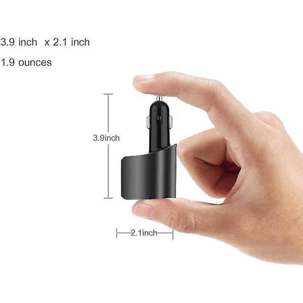 Billader, 3 USB sigarettenneradaptere, uttakssplitter og voltmeter