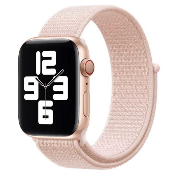 Apple Watch 42/44/45/49 Nylonrem Pink Sport Loop Velcro