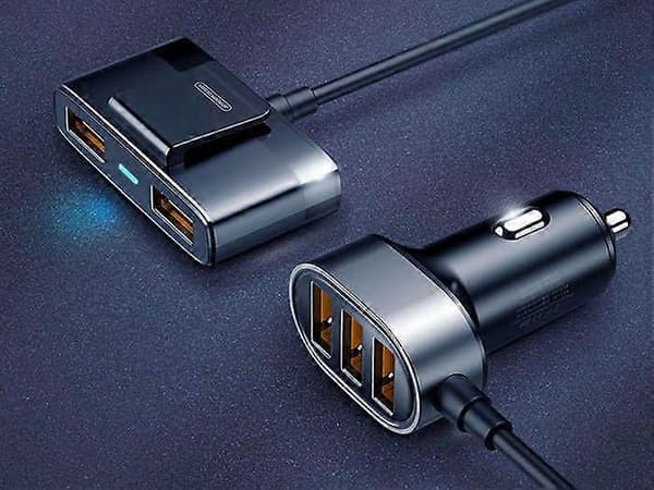Biloplader - JOYROOM - 5x USB - 1,5 m - 6,2 A - Cigarettænderstik