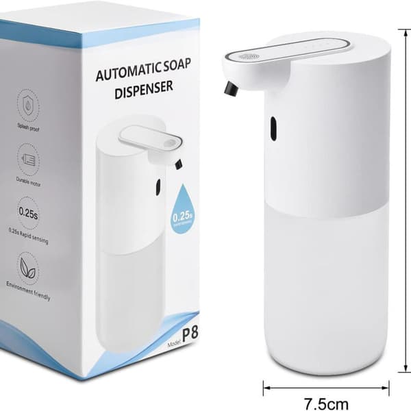 Automatisk sæbedispenser – 4-niveau sensorisk sæbedispenser. USB genopladelig. 400 ml vægmonteret
