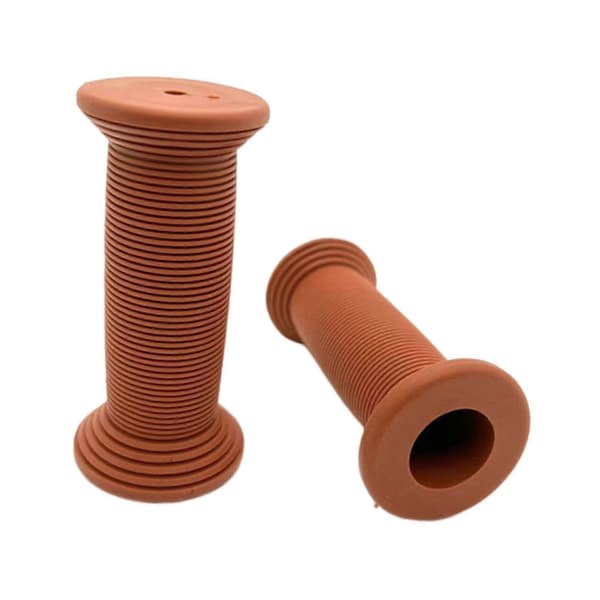 2x Kids Bike Grips Easy to Install Replacement Covers Bicycle Handlebar Grips Brown