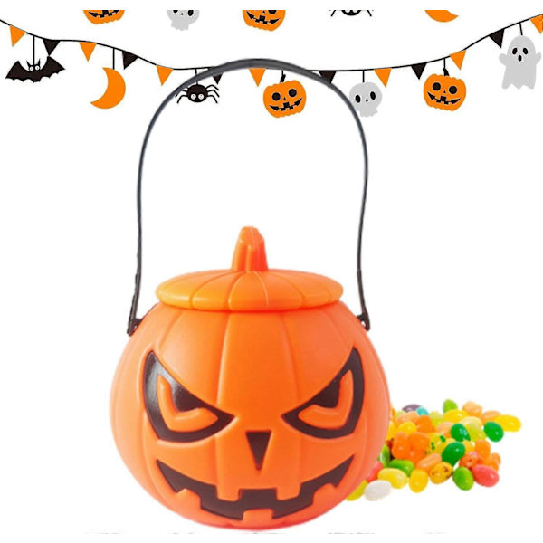 Halloween Gresskar Godteribøtte, Jack O' Lantern Godteriholder, Gresskar
