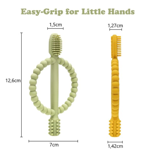 Soft Silicone Teether - 2 Pcs For Teething And Sore Gums