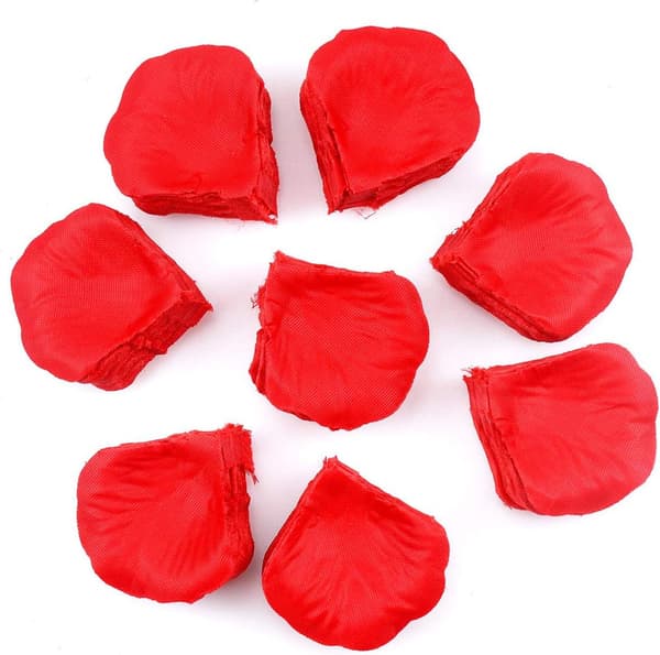 3000 Pieces Artificial Rose Petals Artificial Flowers for Valentine's Day, Anniversaries (Red)