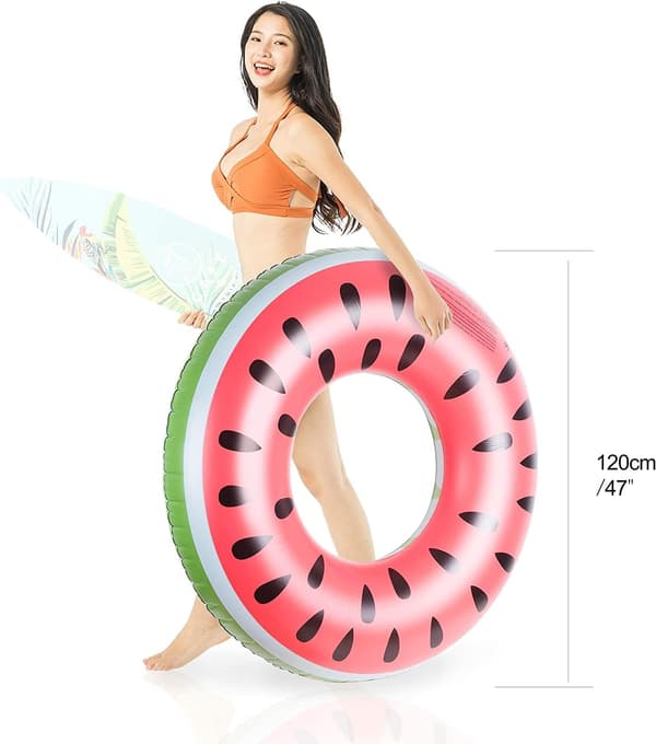 Svømmering for voksne, 120 cm svømmering sommerbøye vannleker,