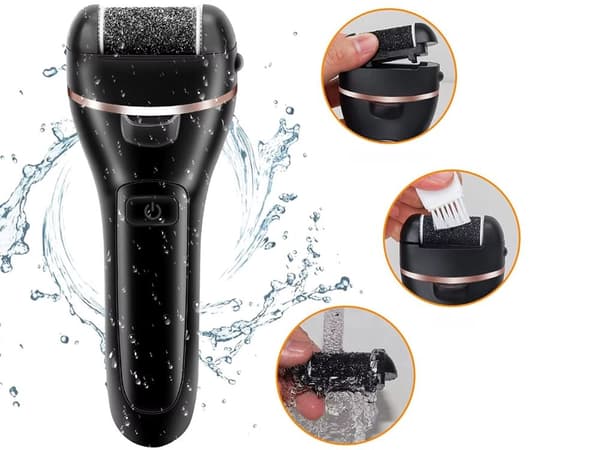 Electric Foot File - Cordless Heel Grinder with Accessories