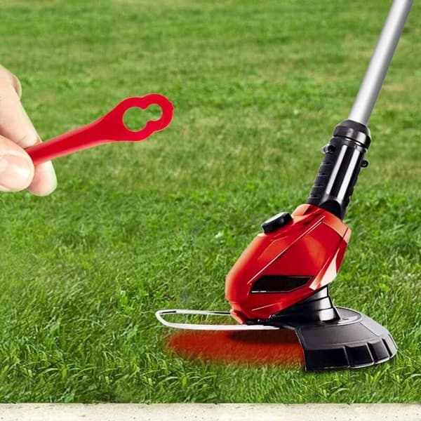 Pakke med 100 erstatningsblader for Einhell batteridrevne gresstrimmere. Plastblader for Einhell batteridrevne gresstrimmere