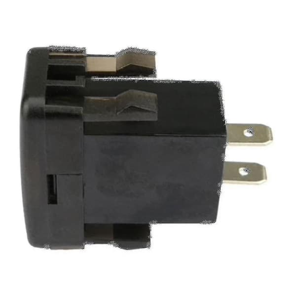 Bil Dual Usb3.0 Hurtig Opladning Med Display Voltmeter Sort Og Rød Spændingsbiloplader Til