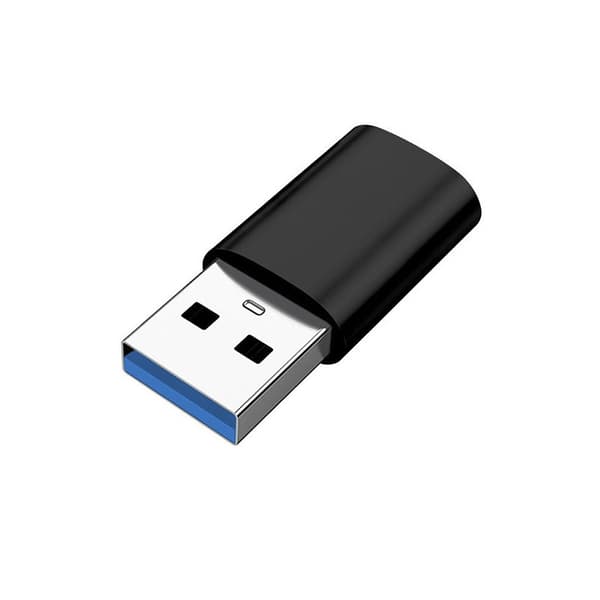 USB 3.0 (hann) til USB-C (hunn) adapter Svart