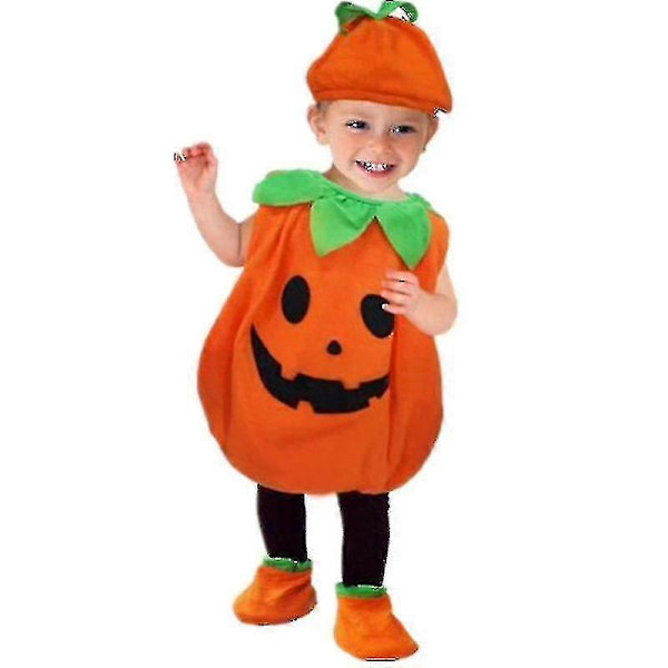 Børns Græskarmark Halloween Kostumer Søde Græskarkostumer