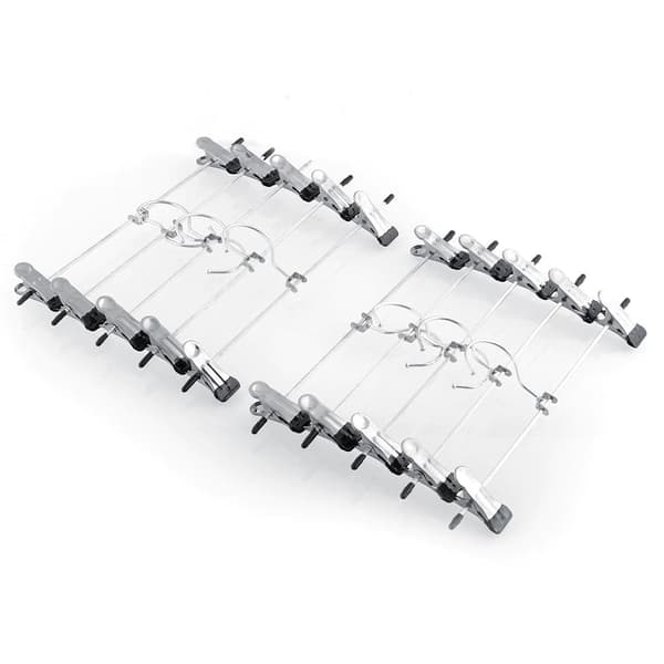 10-Pack - Clothes Hanger / Trouser Hanger - Hanger with clips