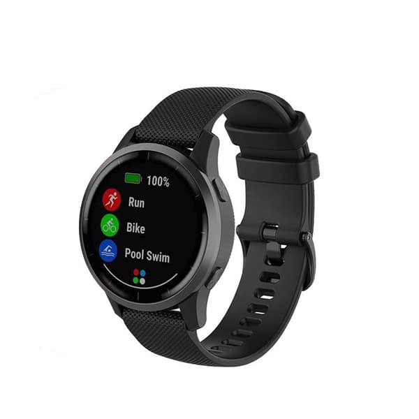 Armbånd Garmin VivoActive 3 / Move / Forerunner (20 mm) TPU Svart